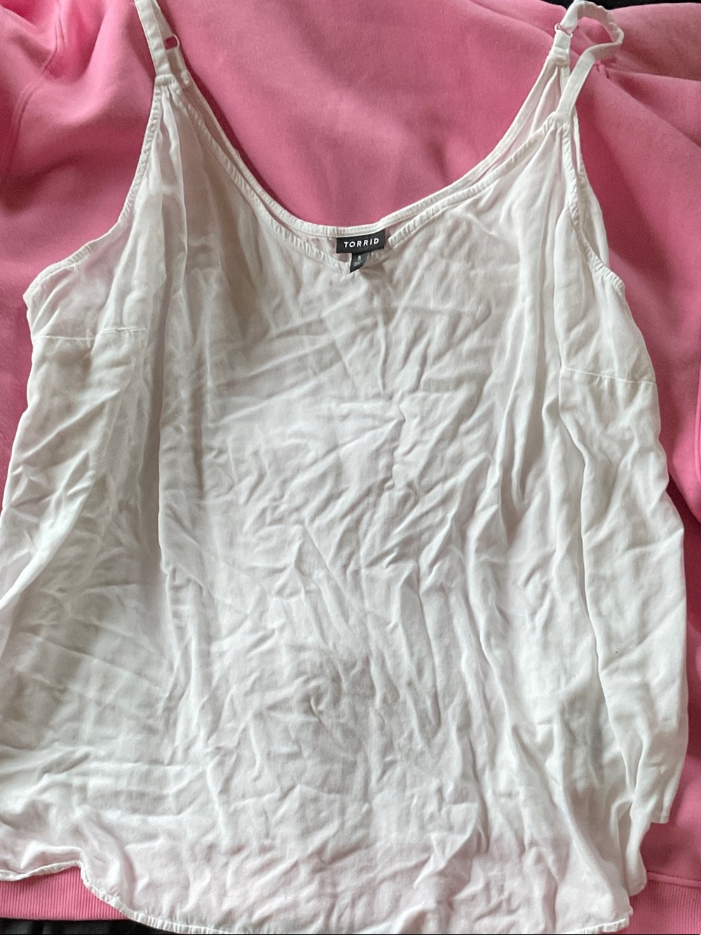 torrid White Spaghetti Strap Camisole